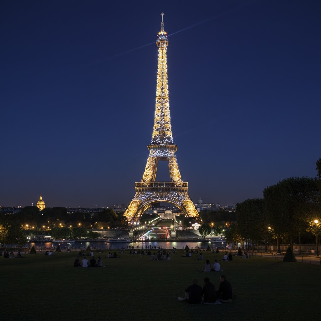 Eiffel Tower at Night