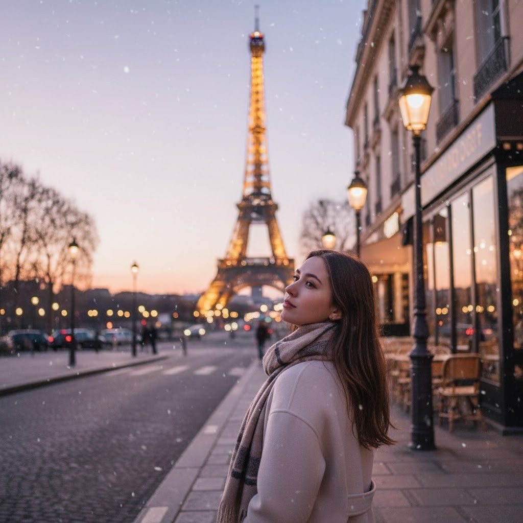 Maddie Kowalski Eiffel Tower Photos
