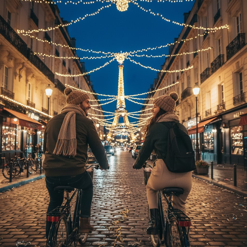 Celebrate Christmas at the Eiffel Tower Paris