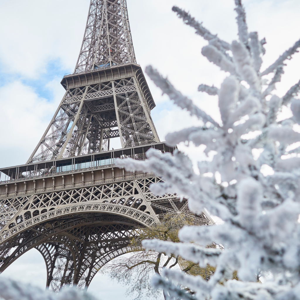 Visiting Eiffel Tower in Winter