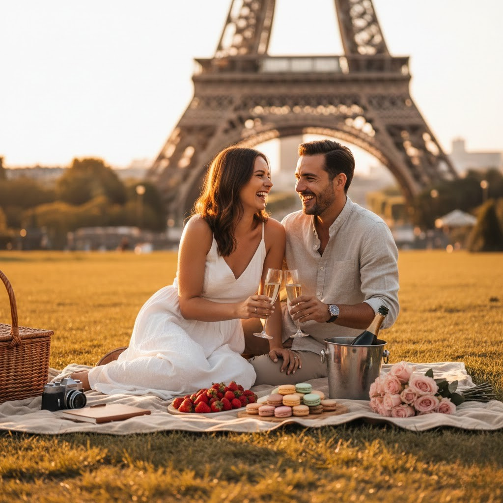 Valentine’s Day Eiffel Tower in Paris