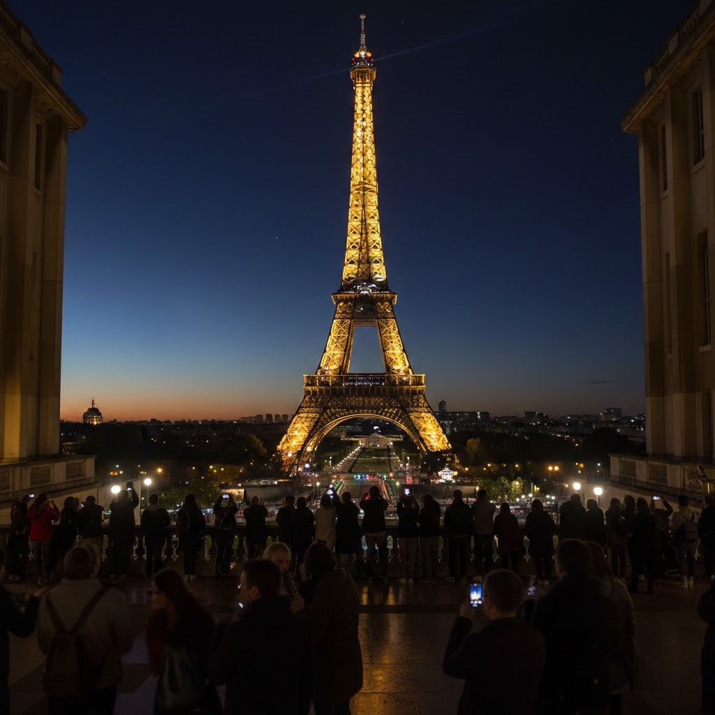 Eiffel Tower Light Show